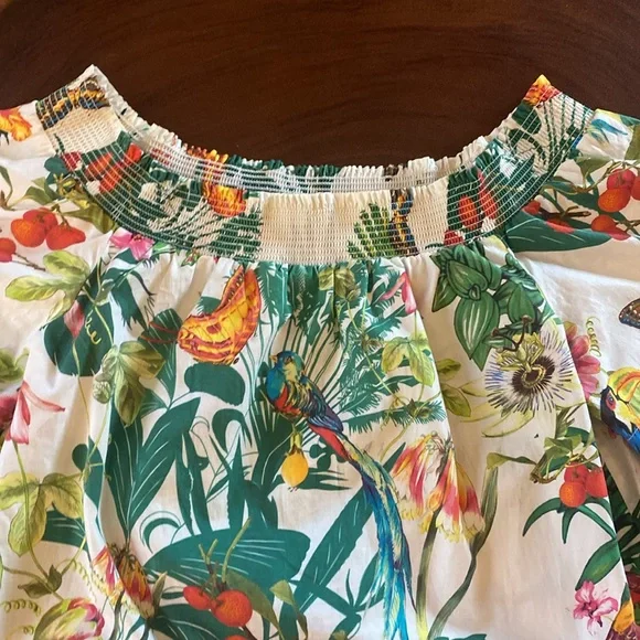 J. Crew Multicolor Tropical Dress/ Size 10/ GORGEOUS PRINT - Picture 5 of 10